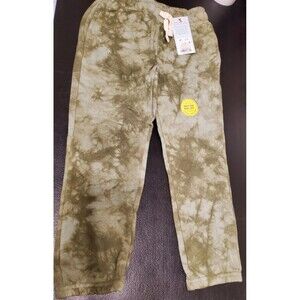 Cat & Jack Drawstring Flexible Waist Joggers Army Green - Size 4T - NEW W/TAGS